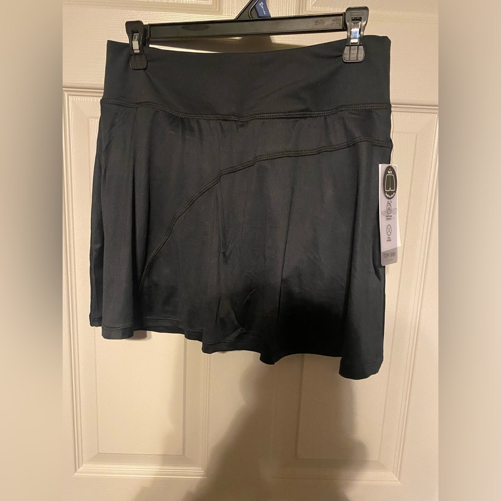 Nine West Black Skater Skirt with Built-In Liner